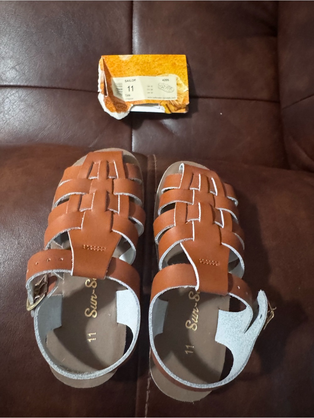 Kids Saltwater Sandals Sun-San Sailor NWOB Size 11